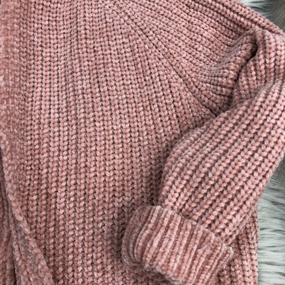 Chenille Open Knit Cardigan Sweater Warm NWT - Picture 6 of 8